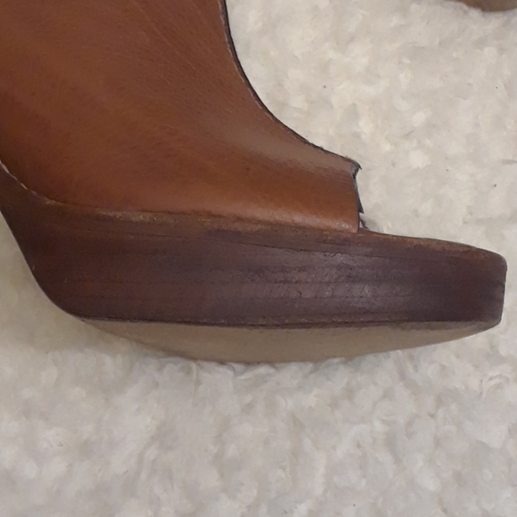 Cole Haan Leather Peep Toe Heels - Picture 12 of 16
